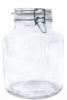 Vierkante glazenpot van 2 liter met klemsluiting