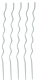 Stalen plantenspiraal 1.50m 5 stuks