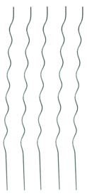 Stalen plantenspiraal 1.75m 5 stuks