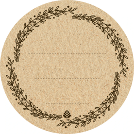 Zelfklevende ecolabels rond 66,5mm - 20 st.