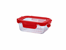 Cookai Ovenschaal Rood 370ml met glazendeksel