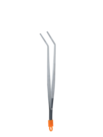Keukenpincet gebogen, 24cm