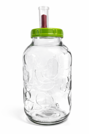 Glazenpot 5 liter met deksel en waterslot