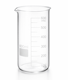 Bekerglas 600ml hoog model