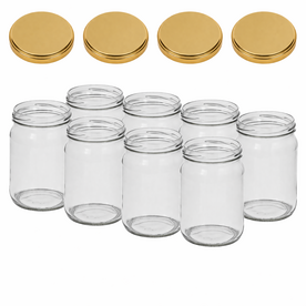 Glazenpotten 500 ml inclusief deksel verpakt per 6 stuks