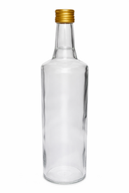 Glasflasche Drei-Ring 1 Liter (4 St&uuml;ck)