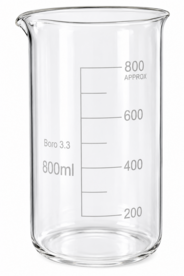 Bekerglas 800ml hoog model