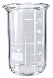 Bekerglas 100 ml hoog model gegradueerd hittebestendig
