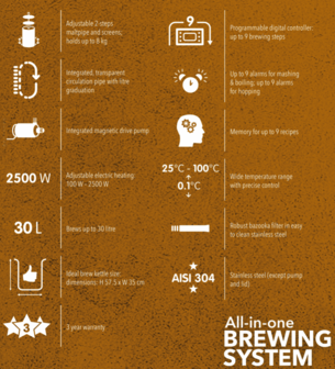 Brew Monk&trade; - Alles-in-een brouwsysteem