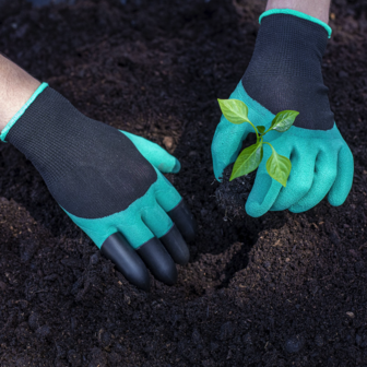 Tuinhandschoenen met klauwen - groen