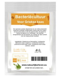 Bacteriecultuur voor Griekse kaas