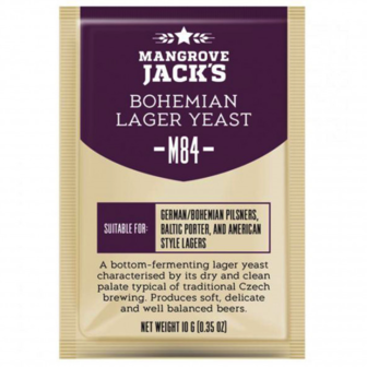 Gedroogde biergist Bohemian Lager M84 &ndash; Mangrove Jack&rsquo;s Craft Series - 10 g