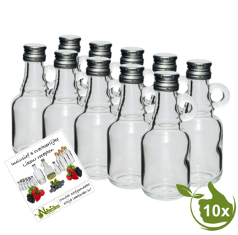 Mini Glasflasche Shotje 40ml (10 Stück) - Natürlich leben