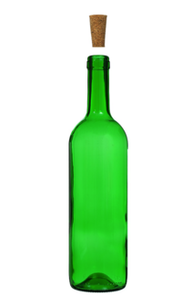 Wijnflessen 0,75 liter in Groen