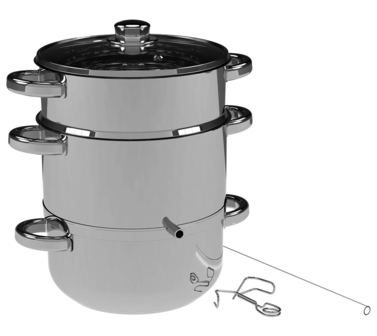 Ontsapper / Stoomextractor van 8 liter