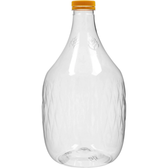 Kunststof gistingsfles 5 L met schroefdop