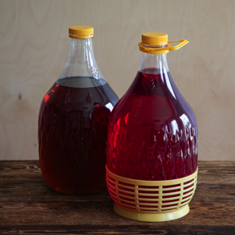 Kunststof gistingsfles 5 L met schroefdop