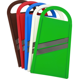 Mandoline oder Kohlschneider aus Kunststoff, 2 Klingen, 36 cm x 16,5 cm x 1,5 cm