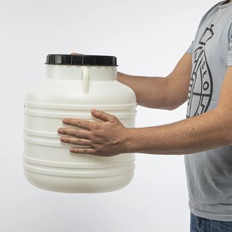 Zuurkoolvat met schroefdeksel 30L