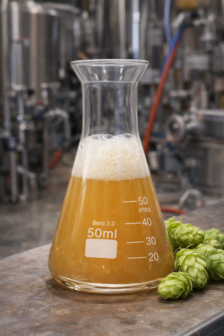 Natuurlijker leven Erlenmeyer 50 ml gegradueerd hittebestendig