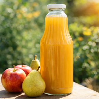 Natuurlijker leven sapfles met streepkraag 750 ml