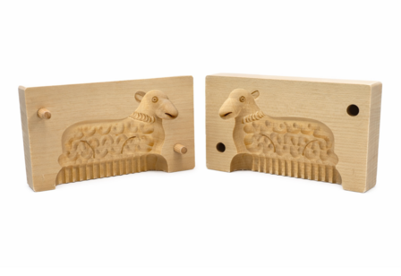 Botervorm rechthoek voor 150g boter - motief: Lam