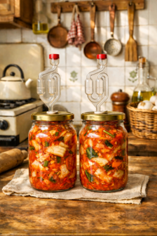 Natuurlijker leven&reg; set om te fermenteren met 2 potten van 1.7 Liter