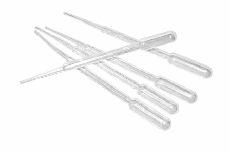 Druppelteller plastic 3ml 5 stuks