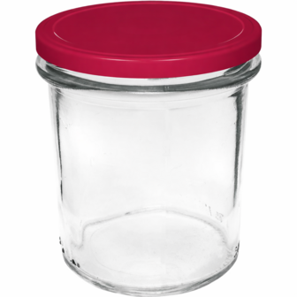 Jampotten 346 ml met twist-off deksel (bordeaux) 6 stuks