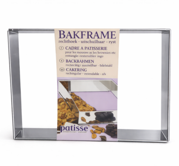 Patisse Bakframe Rechthoek Verstelbaar 25&ndash;46 |17&ndash;32 x (h) 5 cm