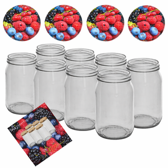 Inmaakpotten 500ml met twist-off deksels