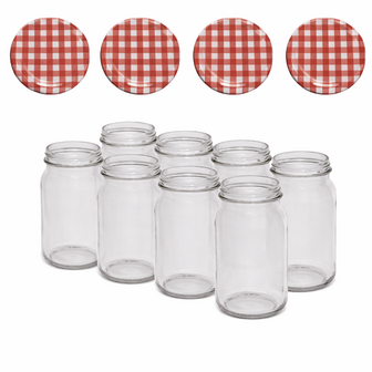 Glazenpotten 900ML met Twitst-off deksels 