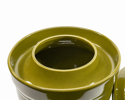 Zuurkoolpot 5 liter (Olijf/Buik model)