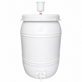 Vergistingsvat van 60L met waterslot en kraan