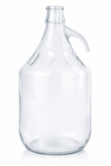 Gistingsfles 5 L met gebogen oor