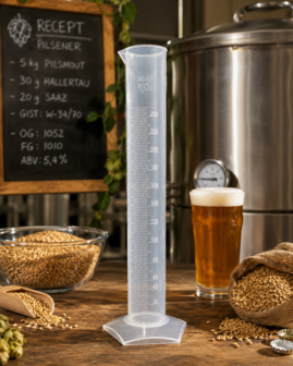 Gegradueerde maatcilinder 250 ml - alcoholbestendig kunststof