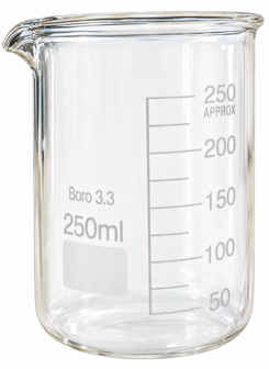Bekerglas laag model 250 ml