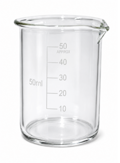 Bekerglas 50 ml Laag model hittebestendig borosilikaatglas