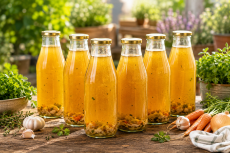 Sapfles met goudkeurige dop 1000 ml 6x