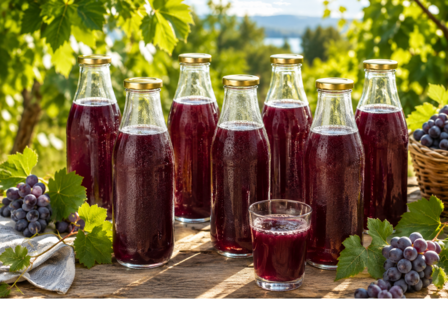 Sapfles met goudkeurige dop 1000 ml 6x