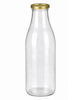 Sapfles met goudkeurige dop 1000 ml 6x