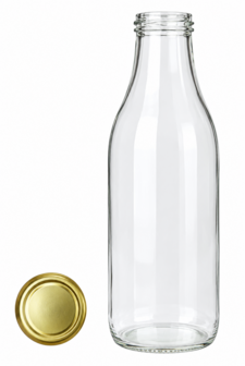 Sapfles met goudkeurige dop 1000 ml 6x