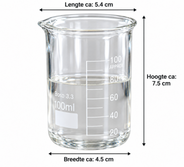 Bekerglas laag model 100ml