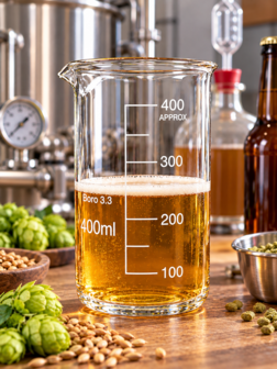 Bekerglas 400ml hoog model