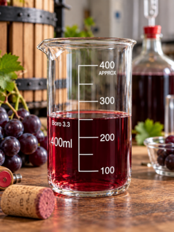 Bekerglas 400ml hoog model