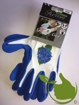 Handschoen Garden Care blauw mt.8 (uni)