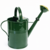 Authentieke groen gelakte gieter 9 liter met messing sproeikop