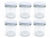 Jampotten 346 ml met twist-off deksel wit (6 stuks)