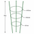 Tuinplanten steunringen, 3 ringen, 0,75 m