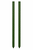 Bioogr&oacute;d tuinpalen - gecoat staal, 1,5 m, &Oslash;11 mm, 10 stuks